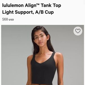 Lululemon align tank top